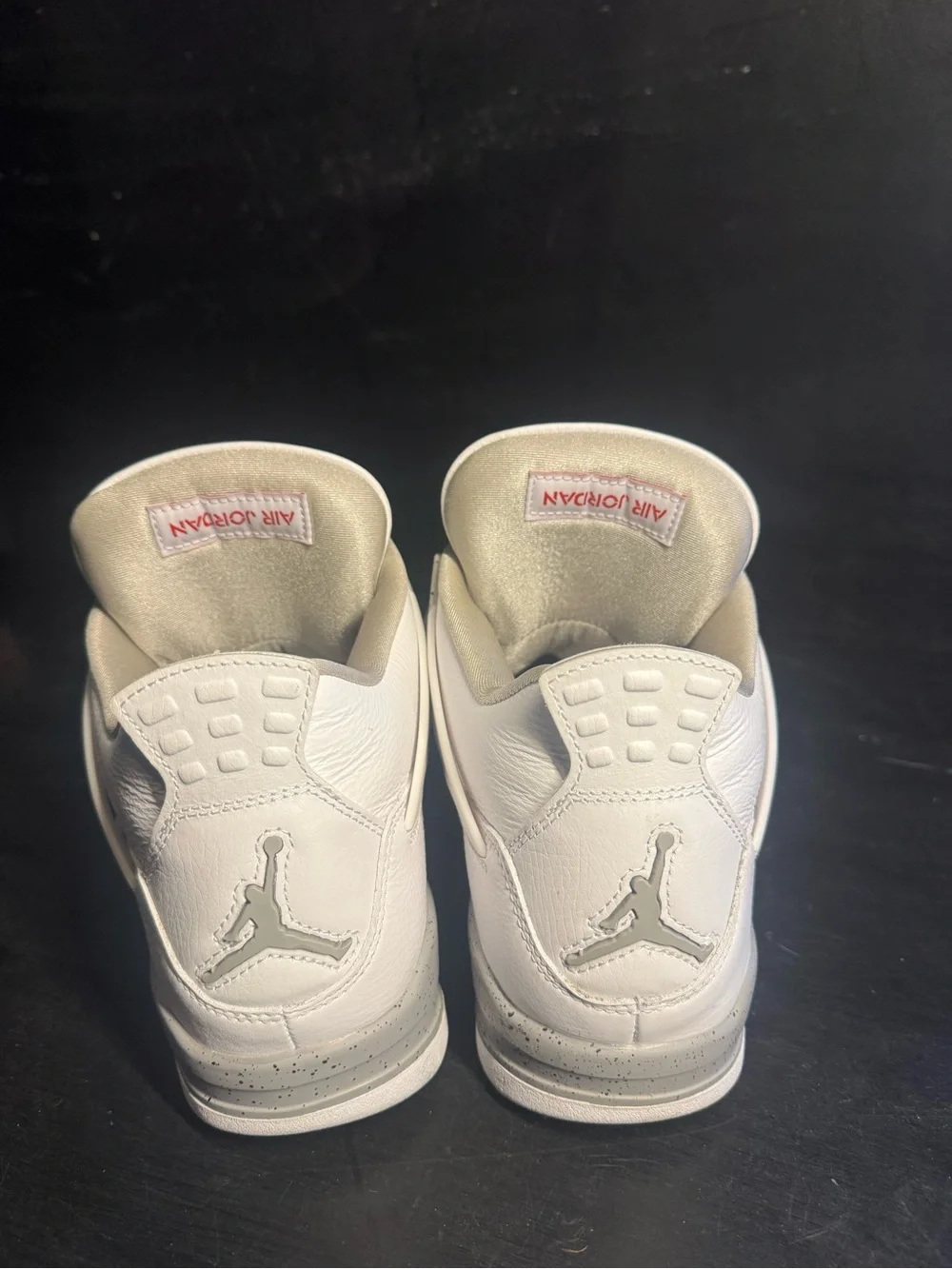 Nike Air Jordan 4 Retro Mens Shoes - White/Gray